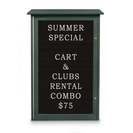 United Visual Products Indoor Enclosed Combo Board, 72"x36", Wht Frame/Wht Porc & Dark Spruce UVCB7236W-WHTPORC-DRKSPR